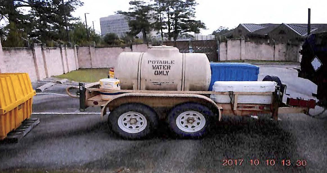 Army water trailer